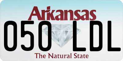 AR license plate 050LDL