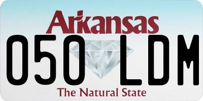 AR license plate 050LDM