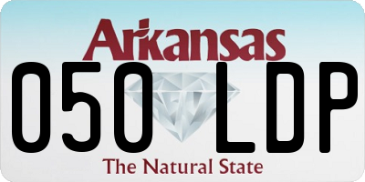 AR license plate 050LDP