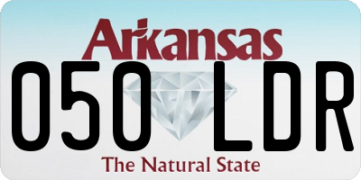 AR license plate 050LDR