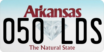 AR license plate 050LDS