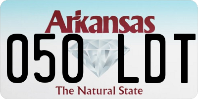 AR license plate 050LDT