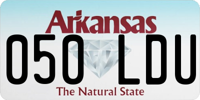 AR license plate 050LDU