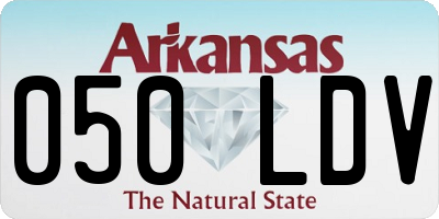 AR license plate 050LDV