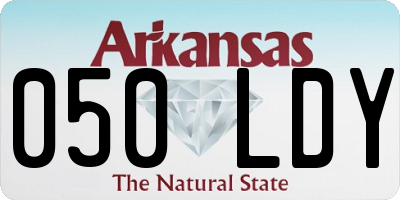AR license plate 050LDY