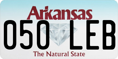AR license plate 050LEB
