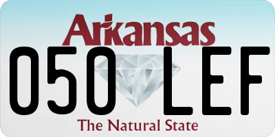 AR license plate 050LEF