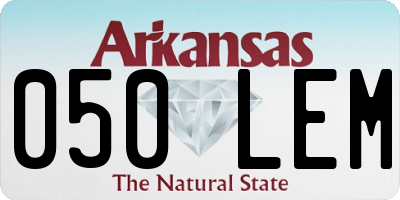 AR license plate 050LEM
