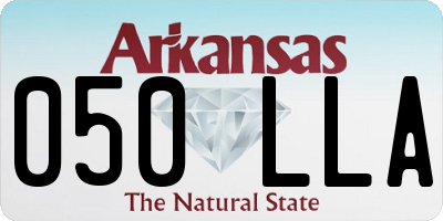 AR license plate 050LLA
