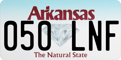 AR license plate 050LNF