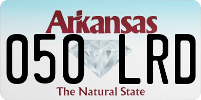 AR license plate 050LRD