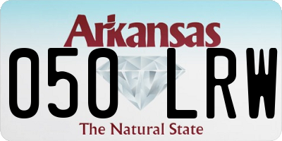 AR license plate 050LRW