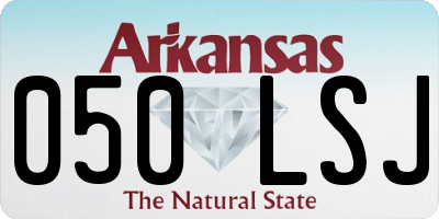 AR license plate 050LSJ