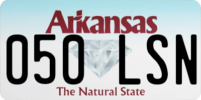AR license plate 050LSN