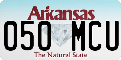 AR license plate 050MCU