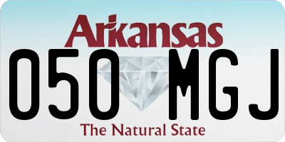 AR license plate 050MGJ