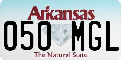 AR license plate 050MGL