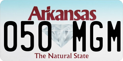 AR license plate 050MGM