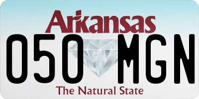 AR license plate 050MGN