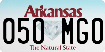 AR license plate 050MGO