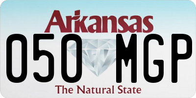 AR license plate 050MGP