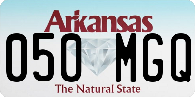 AR license plate 050MGQ