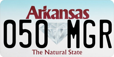 AR license plate 050MGR