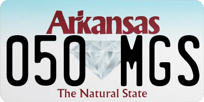 AR license plate 050MGS