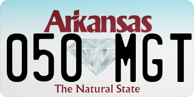 AR license plate 050MGT