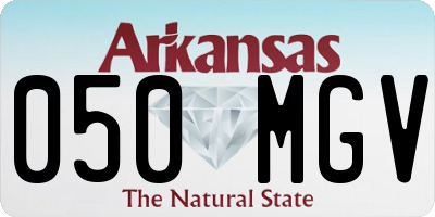 AR license plate 050MGV