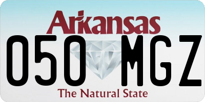 AR license plate 050MGZ