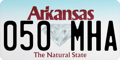 AR license plate 050MHA