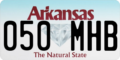 AR license plate 050MHB