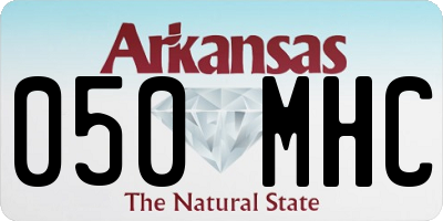AR license plate 050MHC