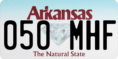 AR license plate 050MHF