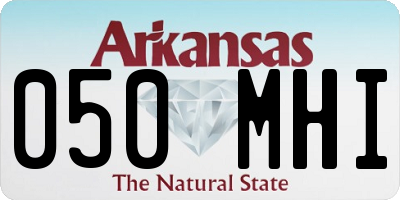 AR license plate 050MHI
