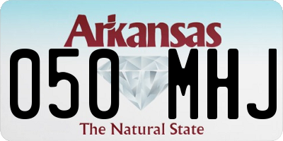AR license plate 050MHJ