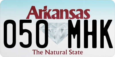 AR license plate 050MHK