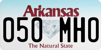 AR license plate 050MHO