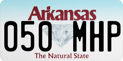 AR license plate 050MHP