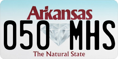 AR license plate 050MHS