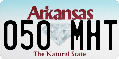 AR license plate 050MHT