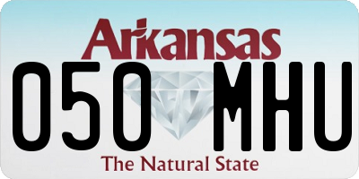 AR license plate 050MHU