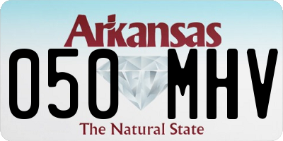 AR license plate 050MHV