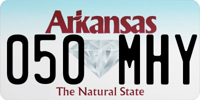 AR license plate 050MHY