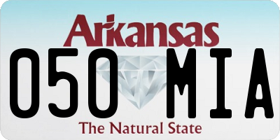 AR license plate 050MIA