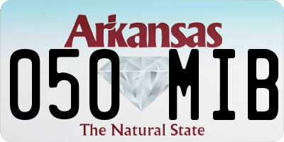 AR license plate 050MIB