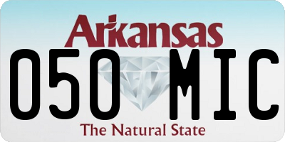 AR license plate 050MIC