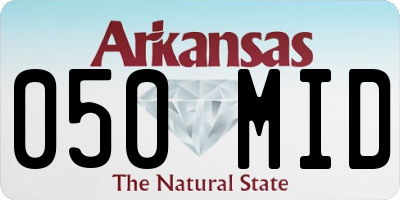 AR license plate 050MID