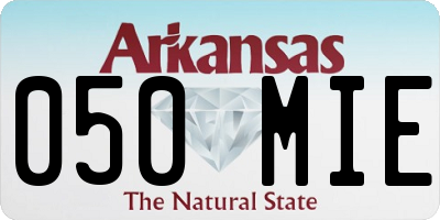 AR license plate 050MIE